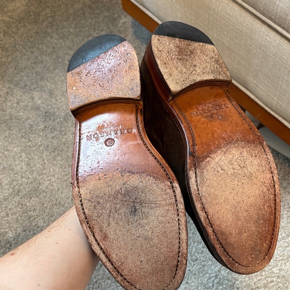 Grenson Dark Brown Suede Monk Strap shoes size 10 US (9 UK) - Picture 6 of 9